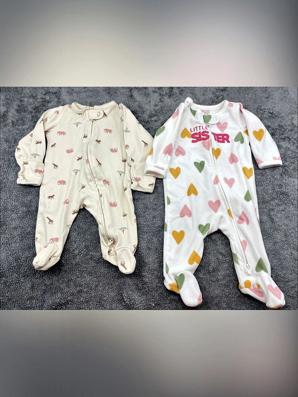 Carter's 2-Way Zip Sleep & Play Newborn Pajamas